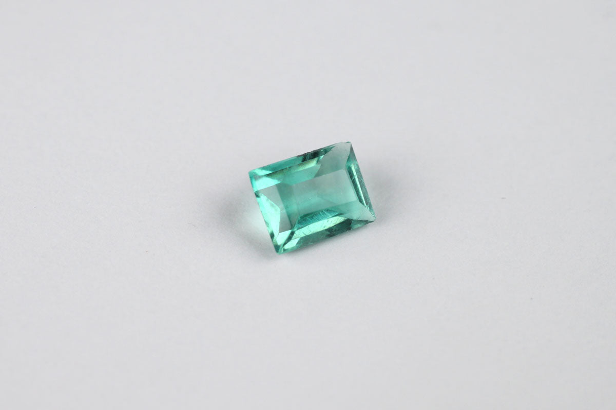 Blue-Green Tourmaline Rectangle 0.75 ct