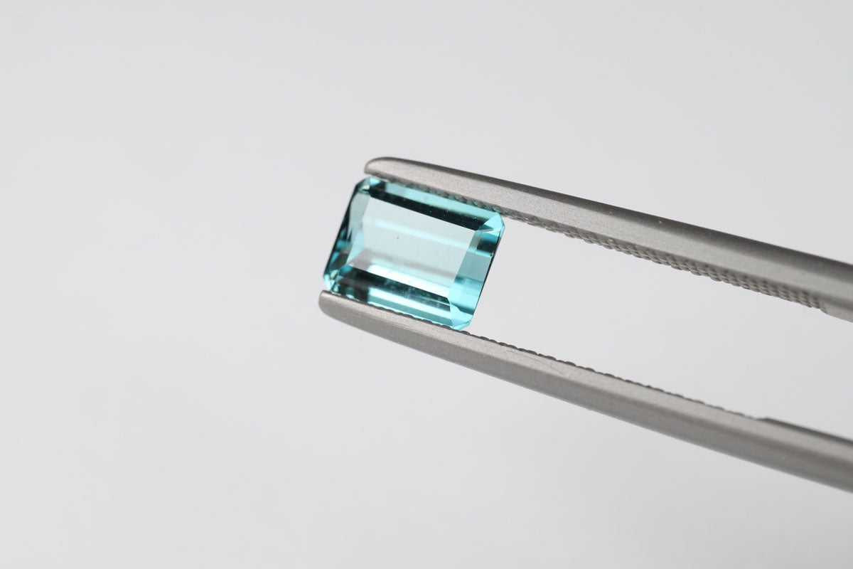 Indicolite Tourmaline Emerald Cut 1.07 ct