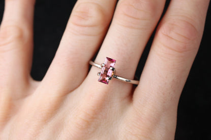 Pink Tourmaline Baguette 0.8 ct