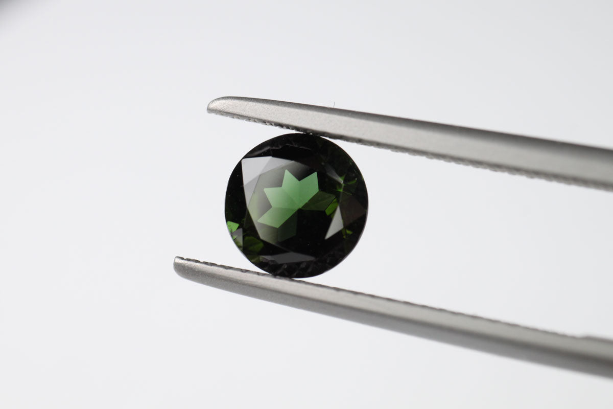 Green Tourmaline Round 1.25 ct