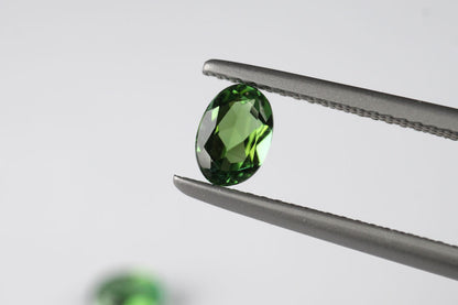 Green Tourmaline Oval 6x4 mm Pair
