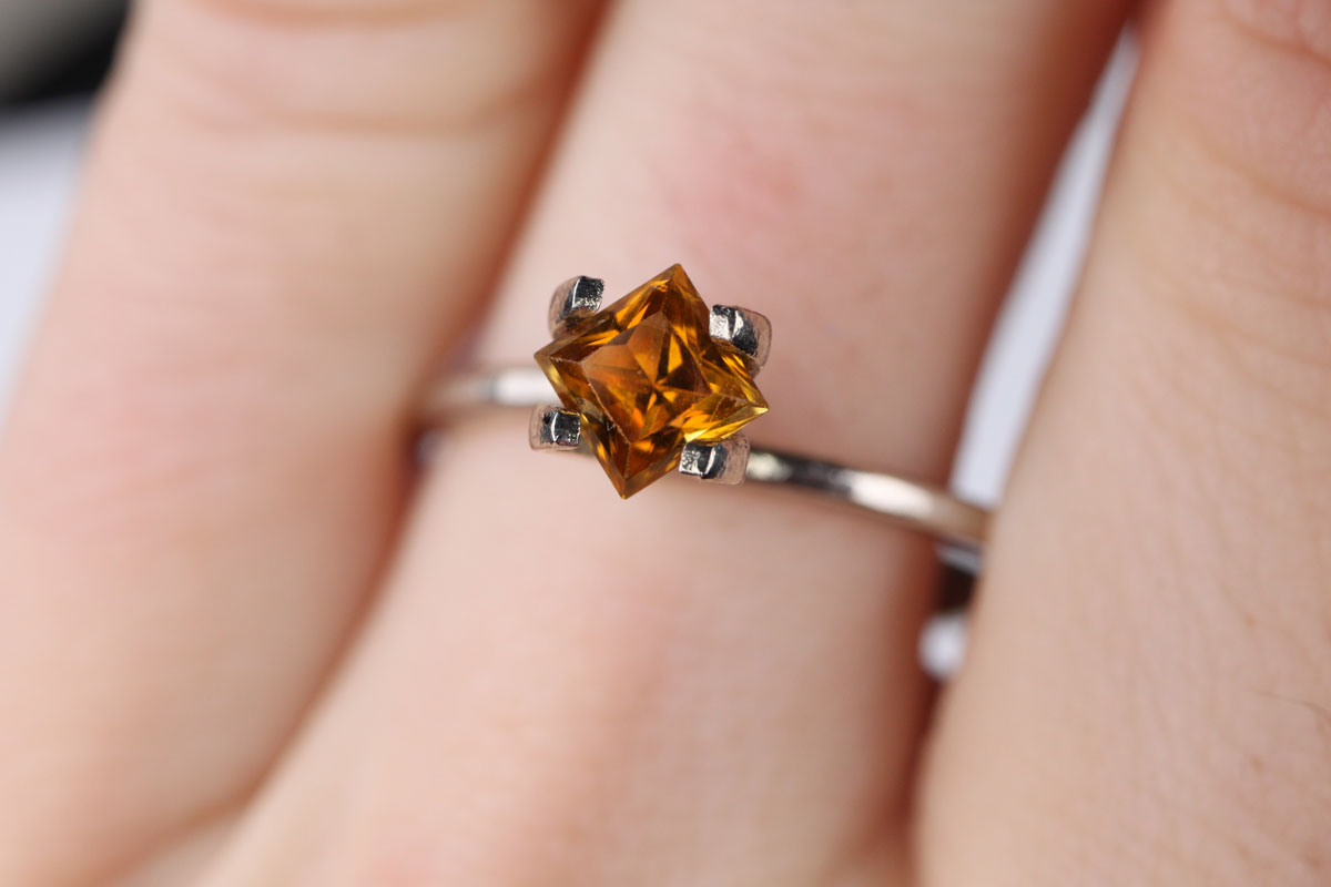 Canary Tourmaline Square 0.61 ct