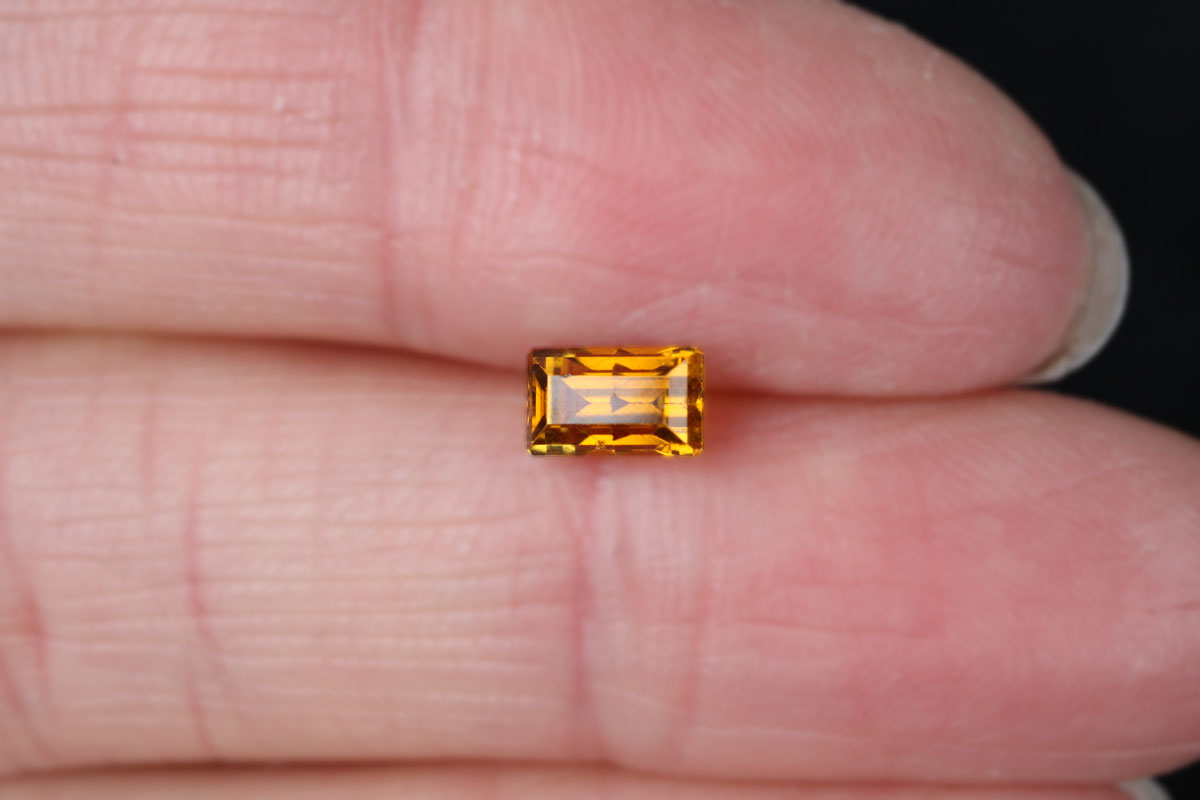 Canary Tourmaline Rectangle 0.77 ct