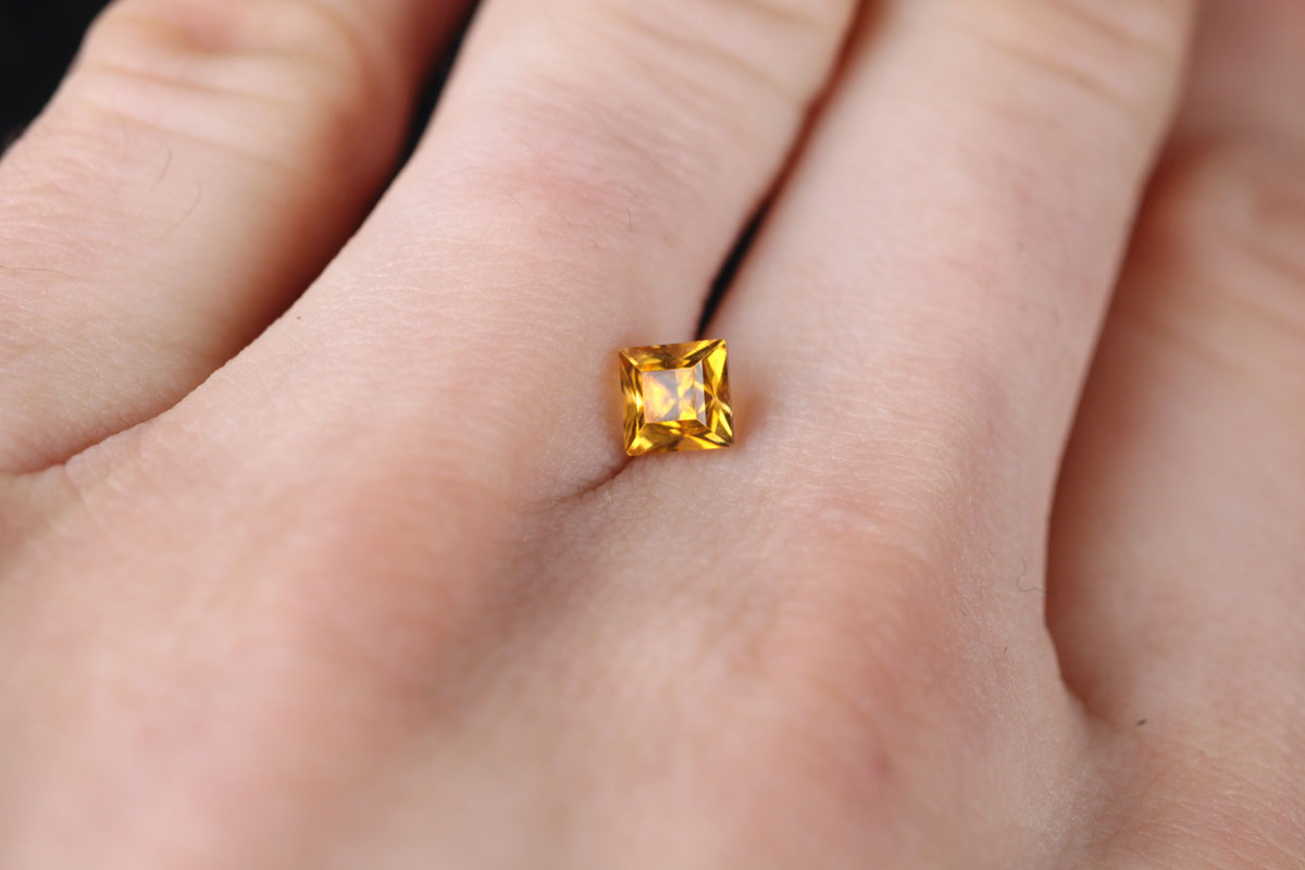 Canary Tourmaline Square 0.61 ct