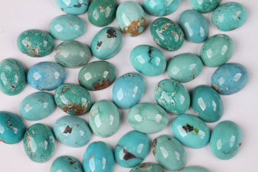 Turquoise Oval 9x7 mm