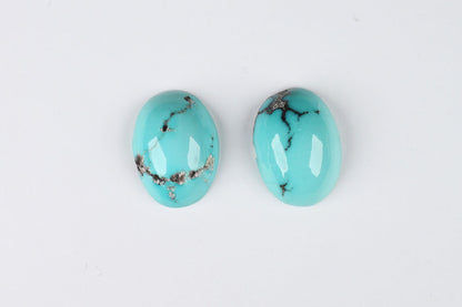 Turquoise Oval Pair 19.6 ct