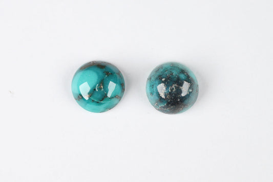 Turquoise Round Pair 3.62 ct