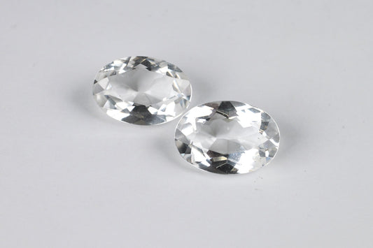 Rock Crystal Oval 17x12 mm Pair