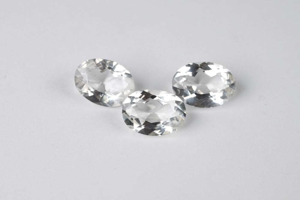 Rock Crystal Oval 13x9 mm Lot