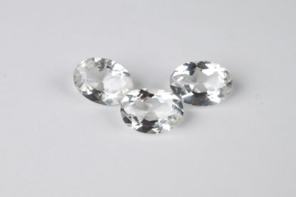 Rock Crystal Oval 13x9 mm Lot