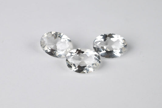 Rock Crystal Oval 13x9 mm Lot