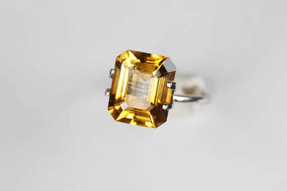 Citrine Emerald Cut 5.25 ct