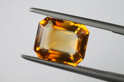Citrine Emerald Cut 5.38 ct