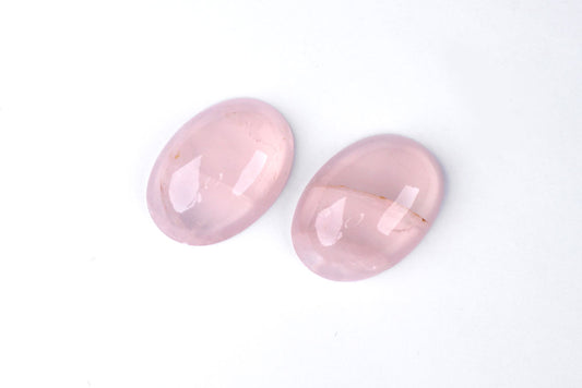 Rose Quartz Oval Pair 18.3 ct