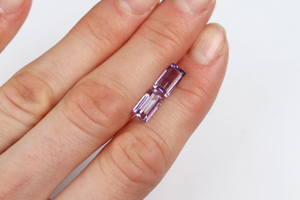 Amethyst 2.55 ct pair