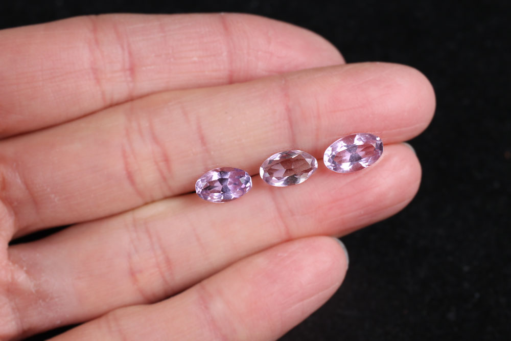 Amethyst Oval Set 3 pcs