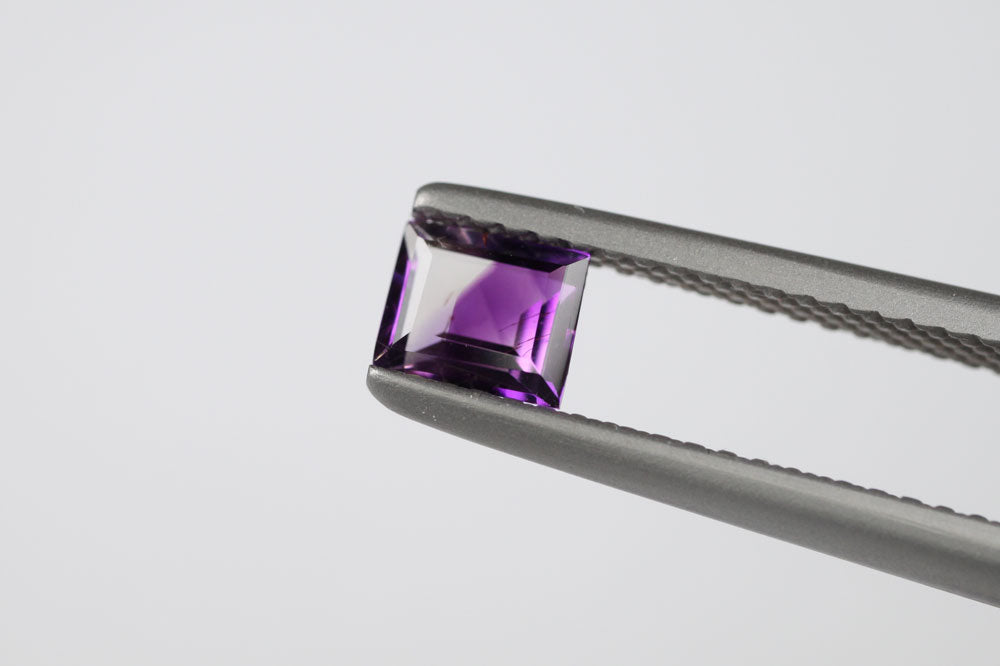 Amethyst Bicolor Rectangle 5x4 mm