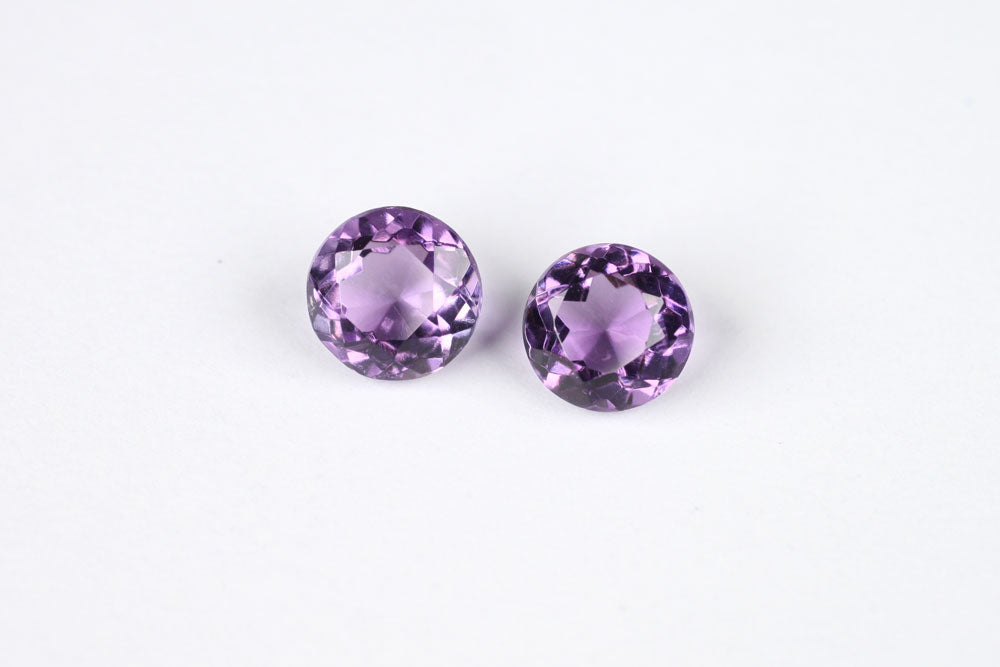 Amethyst Round 7 mm Pair