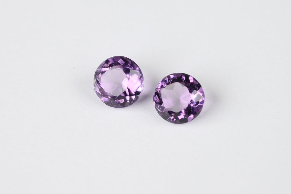 Amethyst Round 7 mm Pair