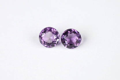 Amethyst Round 7 mm Pair