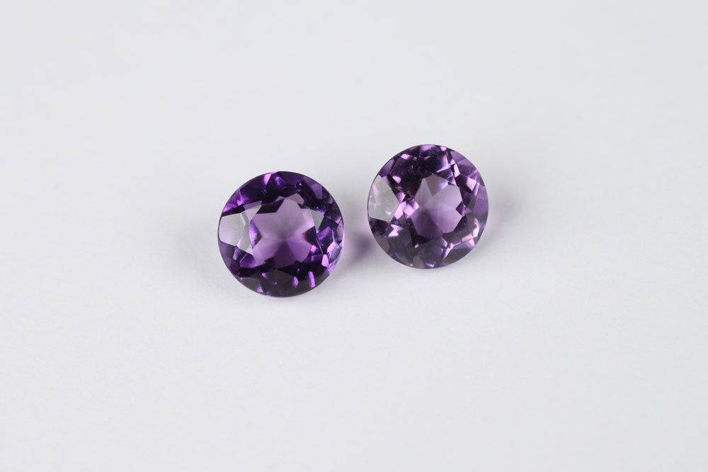 Amethyst Round 7 mm Pair