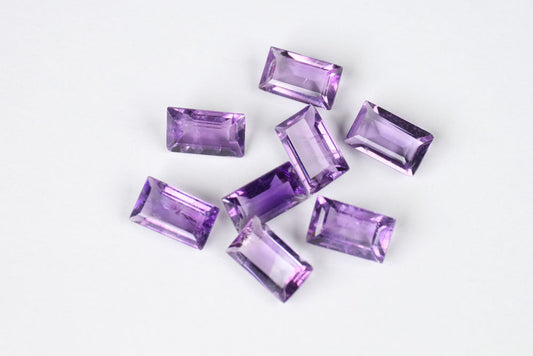 Amethyst Rectangle 7x4 mm