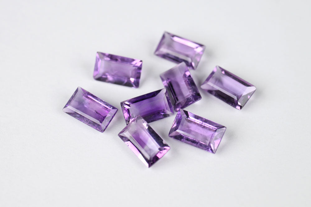 Amethyst Rectangle 7x4 mm