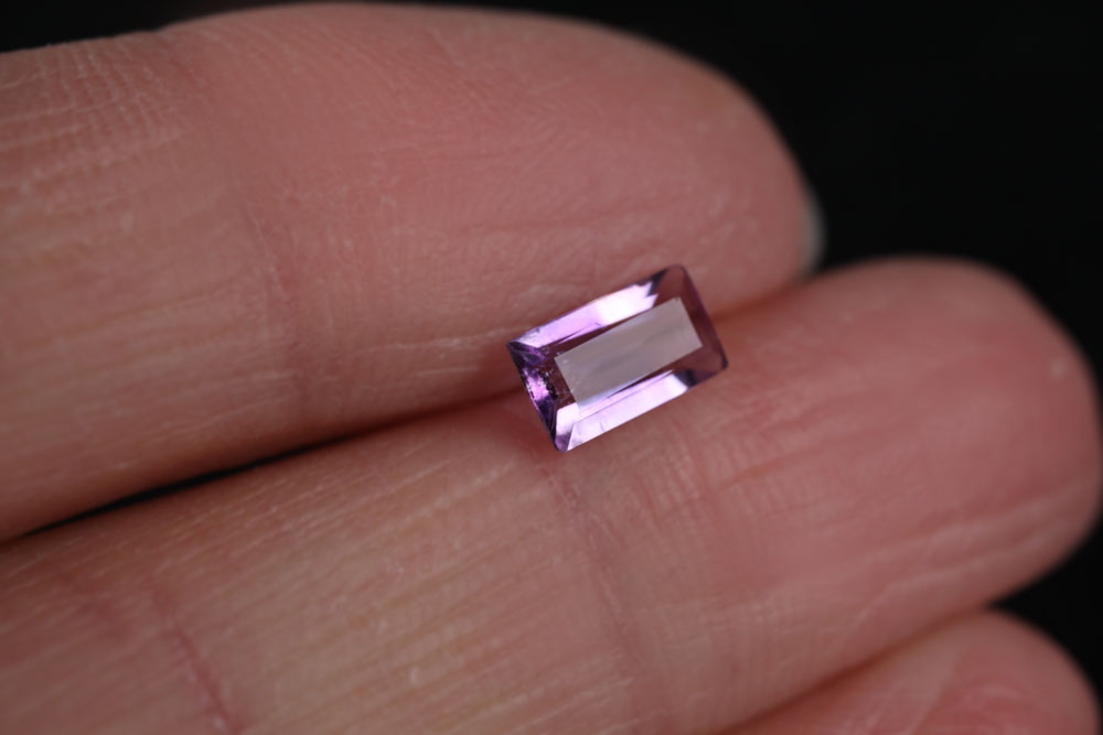 Amethyst Bicolor Rectangle 7x4 mm