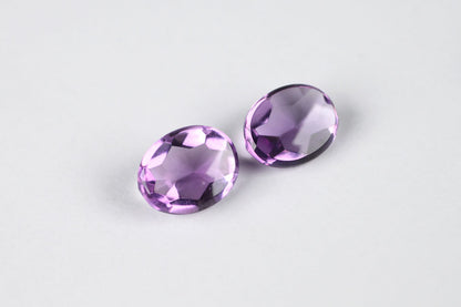 Amethyst Puresse Oval 3.3 ct Pair