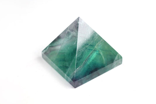 Fluorite Pyramid Green + Purple 4 cm