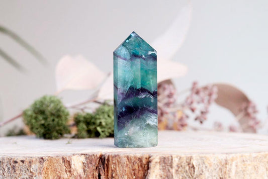 Rainbow Fluorite Point