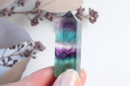 Rainbow Fluorite Point