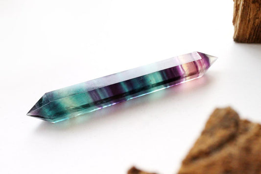 Rainbow Fluorite Double Point