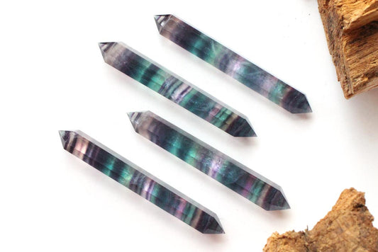 Rainbow Fluorite Double Points