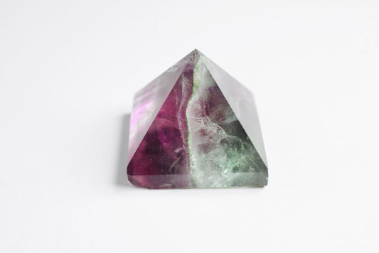 Fluorite Pyramid Purple + Green 3 cm