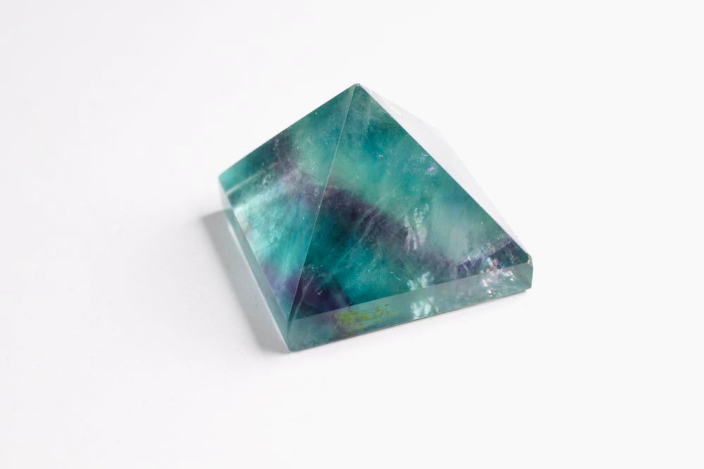 Flourite Pyramide Green + Purple 3 cm