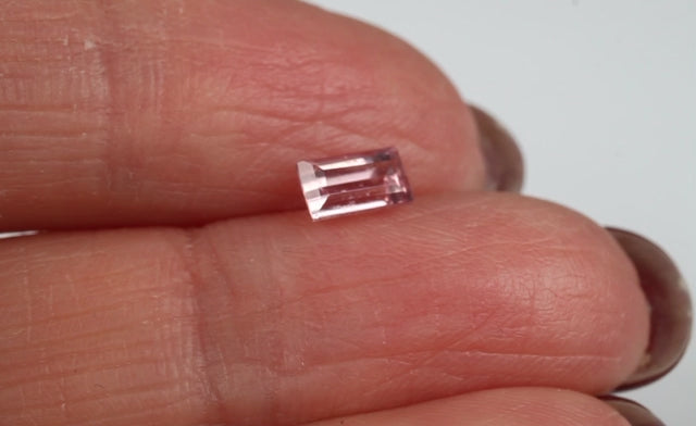 Pink Tourmaline Rectangle 0.5 ct